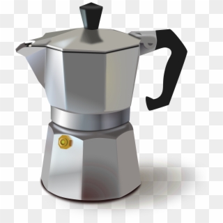Italian Coffee Maker - Metal Italian Coffee Maker Clipart