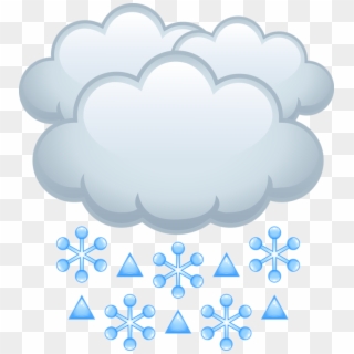 Snowfall Clipart Snow Field - Imagen De Nubes Con Lluvia - Png Download