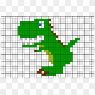 Tiranossauro Rex Pixel Art Clipart