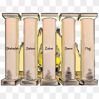 Column Clipart Stone Pillar - Namaz Roza Hajj Zakat - Png Download