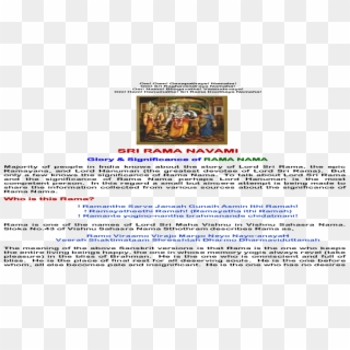 13890590 Sri Rama Navami Glory Significance Of Rama - Cuento El Eterno Transparente Clipart