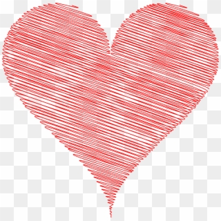 Scribbled Heart Vector Freeuse Stock - Heart Clipart