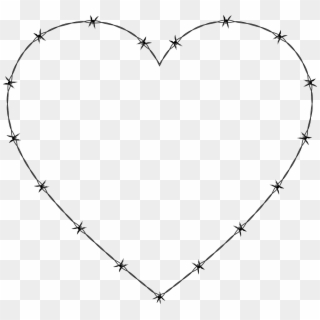Big Image - Barbed Wire Heart Png Clipart