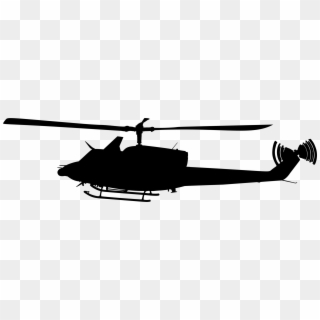 Helicopter Silhouette 4 Icons Png - Black Helicopter Silhouette Transparent Clipart