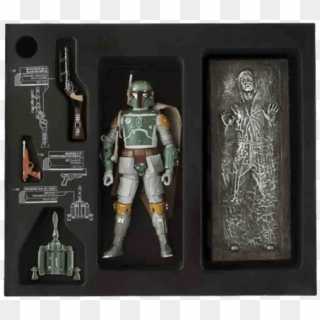 Boba Fett And Han Solo In Carbonite Black Series Action - Star Wars Black Series Boba Clipart