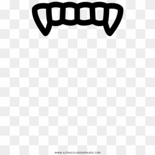 Vampire Fangs Coloring Page - Guitar String Clipart