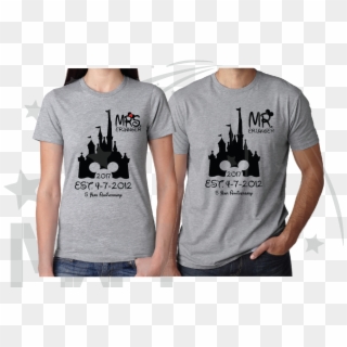 Mr Mrs Last Name Cinderella Castle Mickey Mouse Head - My Favorite Disney Villain Is My Wife Clipart