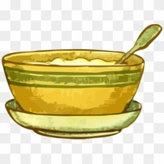 Bowl Clipart Yellow Bowl - Clip Art Porridge Bowl - Png Download