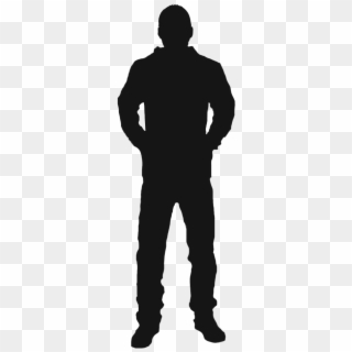 Human Silhouette Standing Png - Black Man Silhouette Png Clipart