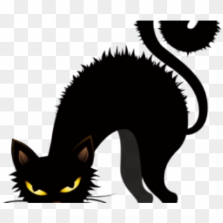 Black Cat Halloween Clipart - Png Download