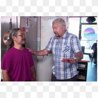 Guy Fieri With The Owner - Senior Citizen Clipart