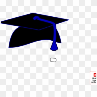 Graduation Cap With Blue Tassel Clipart