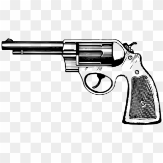 Gun Clipart Revolver - Револьвер Арт - Png Download