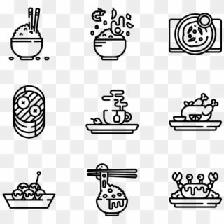 Asian Food - Asian Food Icon Transparent Clipart