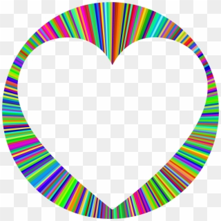 Prismatic Heart Halo Large Clip Art Library Stock - Groovy Heart Clip Art - Png Download