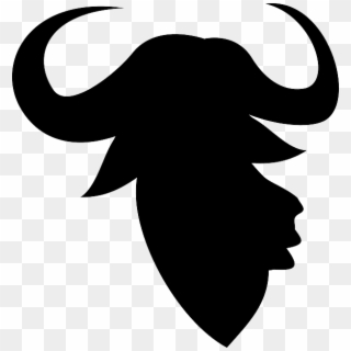 Bull Horns Clipart - Bull And Sheep Head Silhouette - Png Download