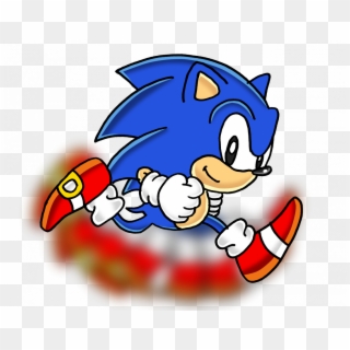 Large Size Of How To Draw A Hedgehog Step By Shadow - Classic Sonic Running Fast Clipart