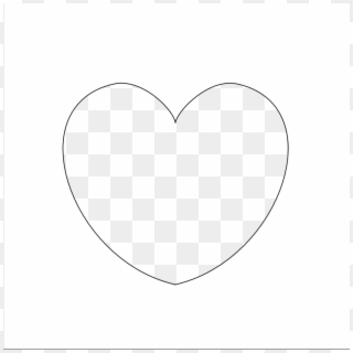 Plain White Heart Frame - Heart Clipart