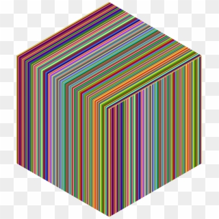 This Free Icons Png Design Of Prismatic Striped Cube Clipart