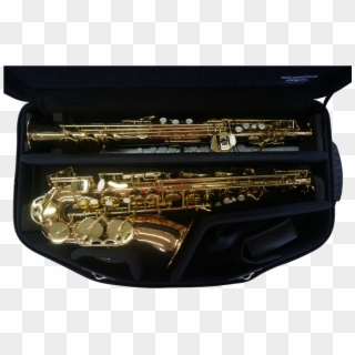 Double Case For Alto And Soprano Saxophone - Baritone Saxophone Clipart