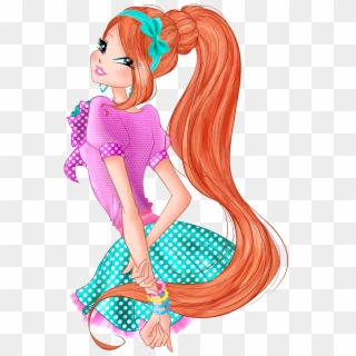 World Of Winx Chef Chic Bloom Strawberry Dotted Outfit - Winx Png Clipart