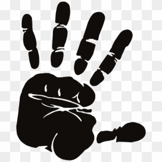 Clipart - Hand Palm Silhouette - Png Download