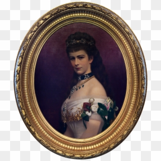 Portrait Of The Princess Sissi In Venice Clipart