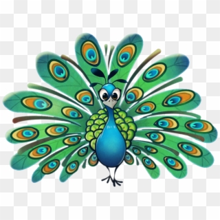 Peacock Png - Peacock Cartoon Transparent Background Clipart