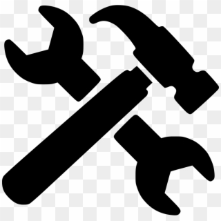 Banner Free Library Wrench And Png Free Download Comments - Hammer And Spanner Icon Clipart