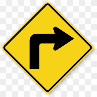 Zoom, Price, Buy - Right Turn Traffic Sign Clipart