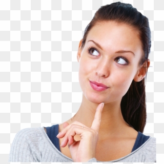 Girl Thinking Png Hd - Woman Thinking Clipart