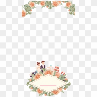 Pastel Floral Wedding Snapchat Filter - Wedding Snapchat Filter Png Clipart