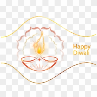 Happy Diwali Candle Decoration Png Clipart Image - Happy Diwali Png Background Transparent Png