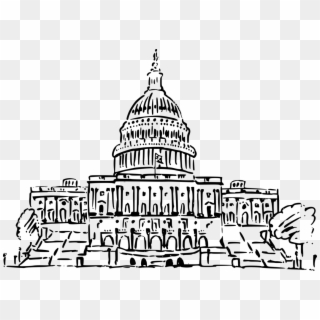 United States Capitol White House Texas State Capitol - Us Capitol Building Clipart - Png Download