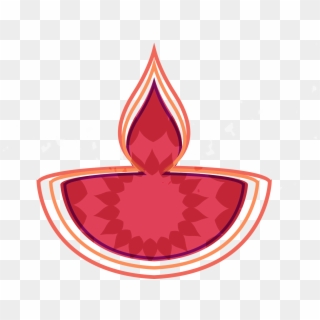 Diwali Oil Lamp - Emblem Clipart