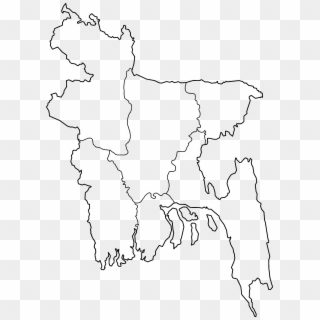 Bangladesh Divisions Blank - Map Of Bangladesh Clipart