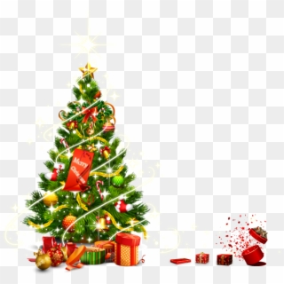 Christmas Tree Vector - Christmas Tree Png Clipart Transparent Png