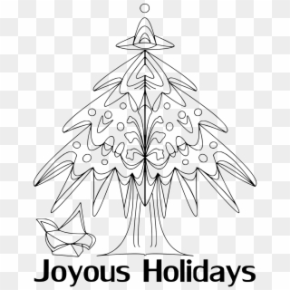 Christmas,christmas Tree,holiday,christmas Tree Vector,adult - Sketch Clipart