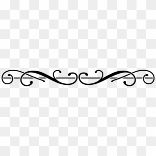 Fancy Divider Line Png - Calligraphy Clipart