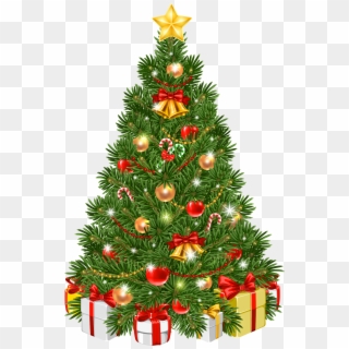Christmas Balls, Christmas Lights, Christmas Tree Decorations, - Christmas Tree Images Png Clipart