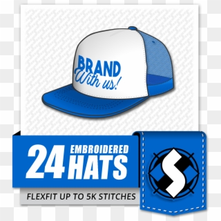 24-embroidered Hats - Baseball Cap Clipart