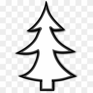 Xmas Stuff For Christmas Tree Outline Png - Christmas Tree Black And White Clipart