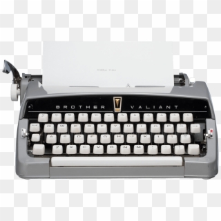 Hermes 3000 Typewriter 1971 Blue Clipart