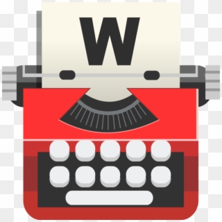 Typewriter Clipart Red - Typewriter Icon Png Transparent Png