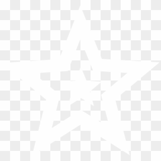 White Star Hi - White Star Black Background Logo Clipart
