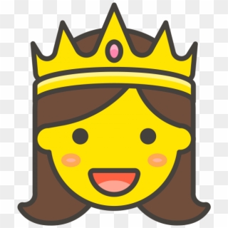 Princess Emoji - Emoji Princesa Clipart