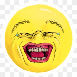Realistic Laughing Crying Emoji Clipart