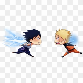 Sasuke & Naruto Wallpaper And Background Photos - Naruto And Sasuke Chibi Fight Clipart