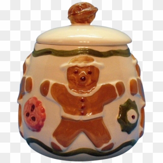 Vintage Gingerbread Man Los - Antique Gingerbread Man Cookie Jar Clipart