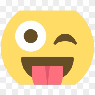 Emoji Face Clipart Eye Vector - Stuck Out Tongue Emoji - Png Download
